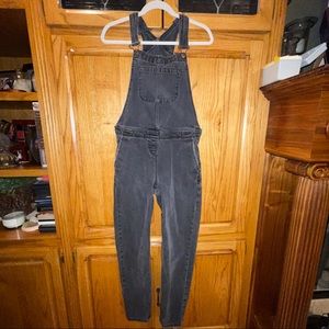 Black Denim Jean Overalls